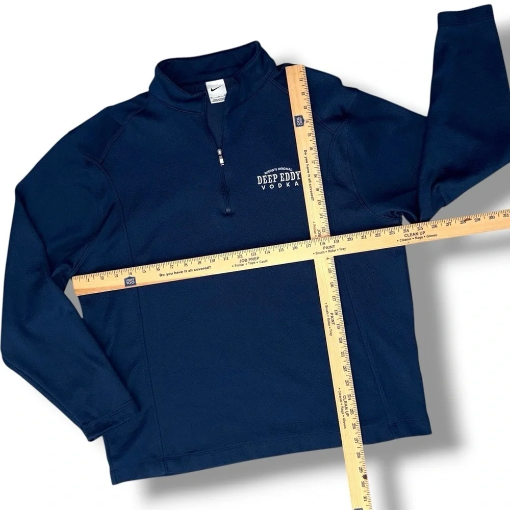 Nike Quarter Zip XL Deep Eddy Vodka Austin Texas Pullover Navy Blue Performance